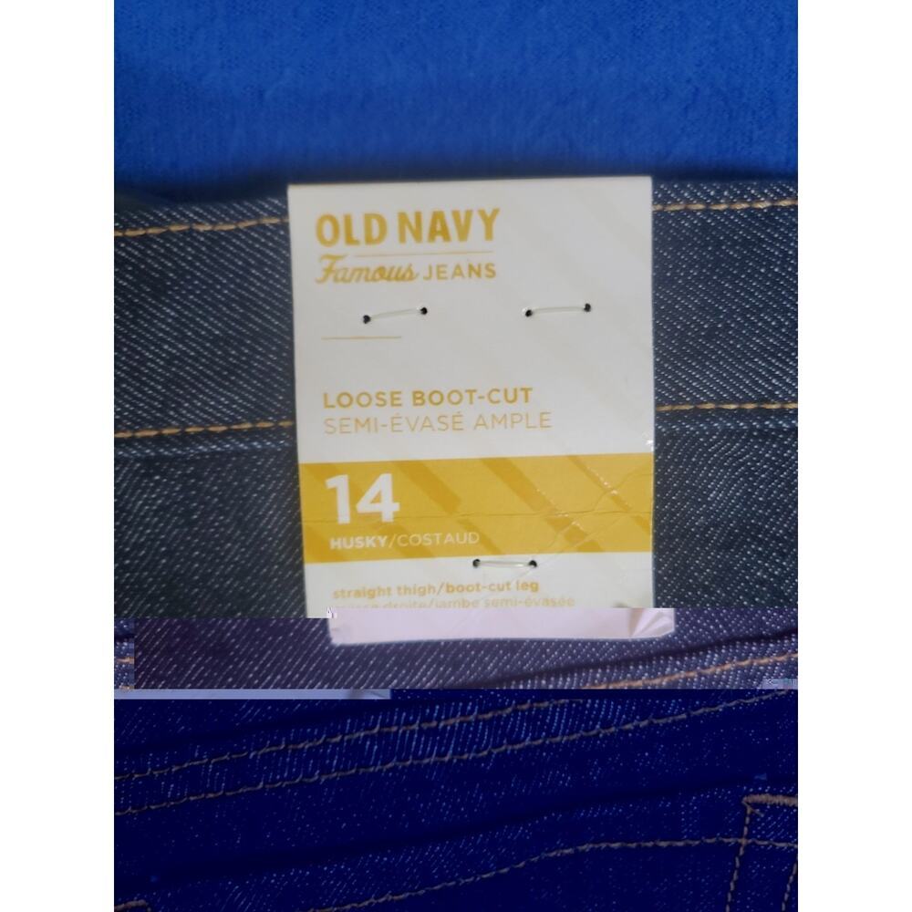 Old Navy Loose Boot-Cut Husky Women's Denim Jeans Size 14 straight Thigh - Picture 8 of 16